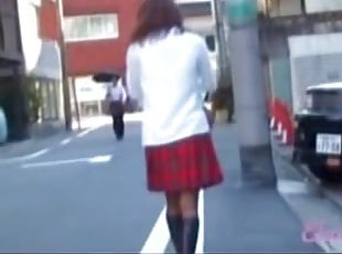 Cute perky Japanese slut loses her tip during instant sharking attack