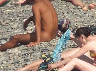 Nudists, Ārā, Kamera, Pludmale, Voyeur, Naturāls, Apbrīnojama, Bikini, Mitra