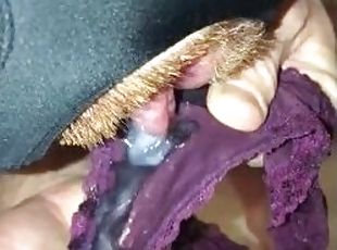 Poilue, Énorme, Femme, Amateur, Ejaculation sur le corps, Branlette, Sale, Culotte, Ejaculation, Fétiche