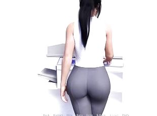 Gros nichons, Bureau (Office), Secrétaire, Amateur, 3d, Seins, Érotique