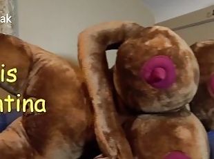 Mega Huge Tits Plush Sex Doll Gives Him The Fuck Of His Life. Titty Fuck Ending With Nice Cumshot.