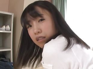 Naughty Asian teen, Mami Nagase enjoys her dildo adventure