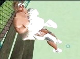 Šport, Amaterski, Par, Kurva (Slut), Animacija, 3d, Tenis, Bijeli, Kurve