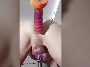 orgasme, anal, ejaculation, européenne, pute, euro, machines, gode, solo, boules