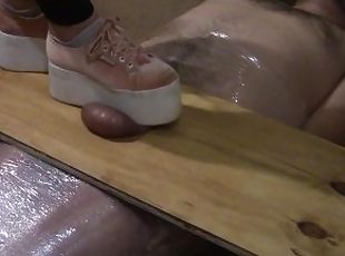 Platform Shoes Cock and Ball Trampling - Preview