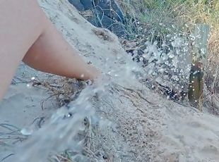 Masturbación, Al aire libre, Meando, Público, Coño (Pussy), Amateur, Cámara, Playa, Espía, Voyeur