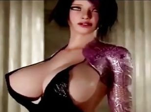 Büyük göğüsler, Travesti, Animasyon, 3d, Memeler, Emme