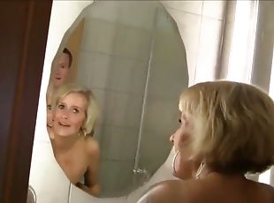 German mature has anal shower