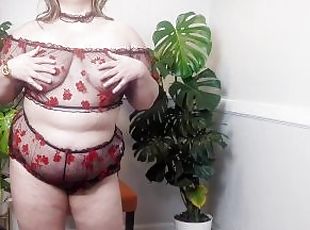 Bbw, Buckast, Gore suknje, Gaćice, Donje rublje, Bikini, Grudnjak