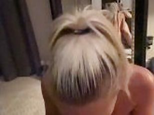 Store pupper, Amatør, Babes, Blowjob, Cumshot, Stor pikk, Deepthroat, Facial, Cum, Blond