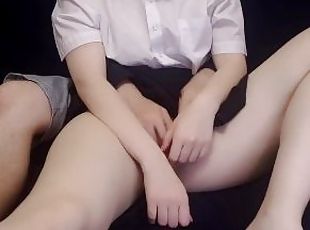 Asiatique, Masturbation, Écolière, Amateur, Japonais, Culotte, Première fois, Hentai, Uniformes, Dure