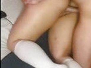 chatte-pussy, amateur, maison, massage, couple, blanc