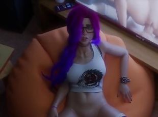 Gladys Gamer Girl 3D POV fuck (loop)