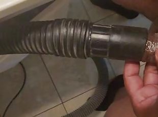 Vacuum sucking my cock