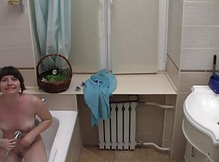 Banyo yapma, Amatör, Web kamerası, Kız kardeş, Duş, Esmer kadın