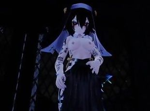Anime, Hentai, 3d, Goth, Halloween