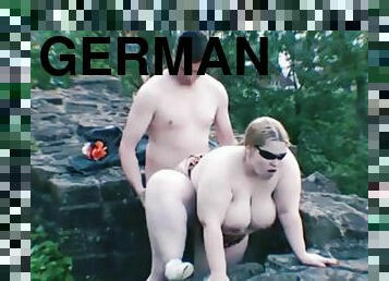 German BBW hardcore outdoor sex