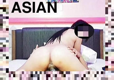 asiatisk, fitta-pussy, avsugning, samling, creampie, sprut, hotell, filipinsk