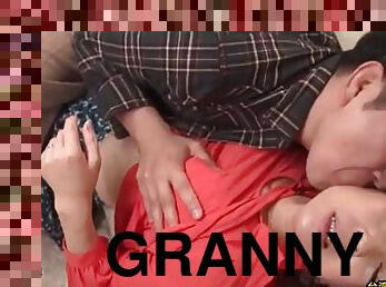 Very sexy granny fucked by young guy 1