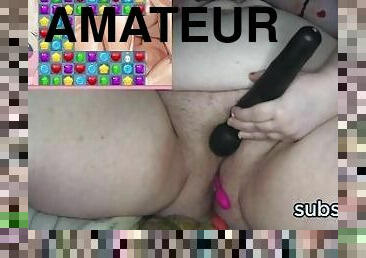 amateur, jouet, belle-femme-ronde, solo