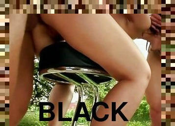 Black Angelika, when Young - Frank Gun, Mugur, Outdoor, Double Penetration, Anal, Creampie