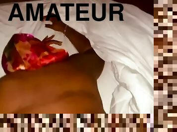 amateur, ébène, black, belle-femme-ronde, bout-a-bout, hôtel