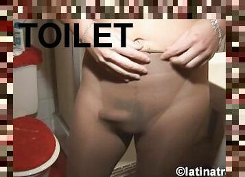 pantis, meando, transexual, transexual-tranny, baño