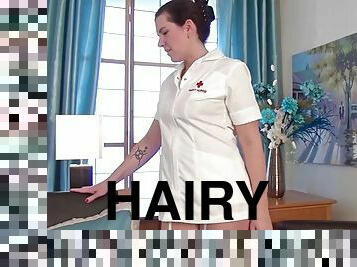 PRETTY VERY HAIRY SHARLYN YOUR NURSE OF THE DAY