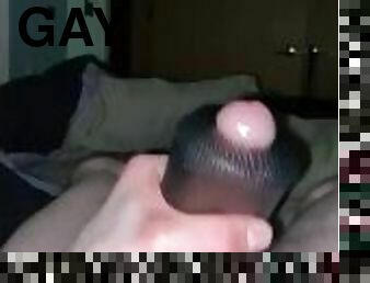 Andrew Boucher Using a Fleshlight On His Cock Till He Cums!!!