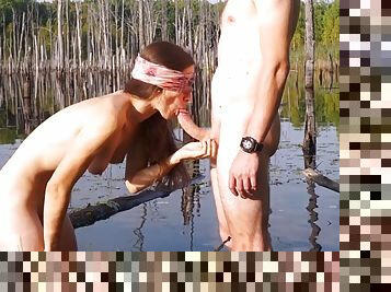 gros-nichons, en-plein-air, public, femme, amateur, fellation, ejaculation-sur-le-corps, ados, hardcore, couple