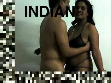 indian-jenter, svart, par, undertøy, erting