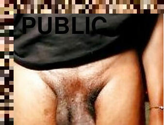Big dick in public