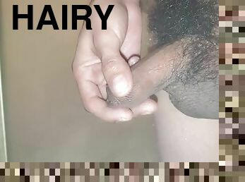 Hairy wet cock thick bush