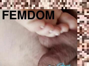 melampau, bdsm, hamba, kaki, fetish, skrotum, perempuan-simpanan, merangsang-dengan-kaki, femdom