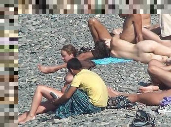 nudisti, vani, u-javnosti, pička-pussy, kemera, plaža, voajer, prirodno, nevjerovatno, brinete