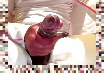 énorme, masturbation, amateur, ébène, énorme-bite, black, secousses, sale, ejaculation, attrapée