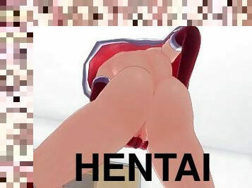 masturbieren, orgamus, dilettant, junge, freundin, anime, hentai, 3d, weihnachten