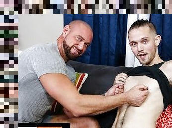 FamilyCreep - Big Hunk Stepdad Shoves His Huge Cock Into His Twink Stepson