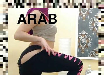 Sexy arab muslim dancing in hijab