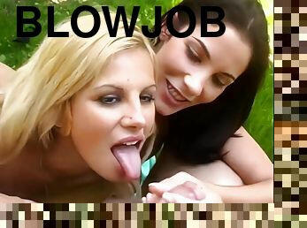 Friday & Trinity POINT-OF-VIEW Blowjob