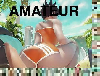 amaterski, plaža, hentai