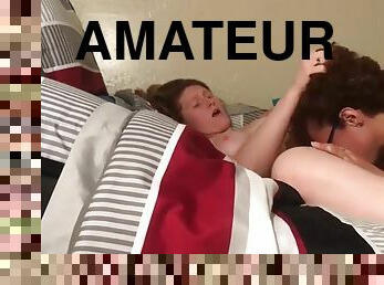 Two naughty girls in the room amateur homemade