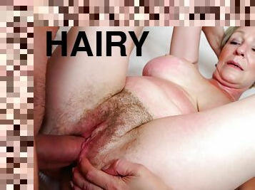 Hairy granny Antonia gaped and nailed by Kamil Klein