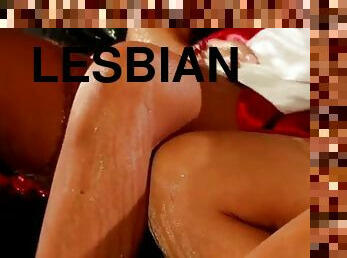 orgasme, lesbisk, leke, barbert