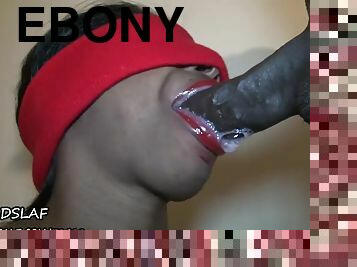 Ebony hooker sloppy blowjob video