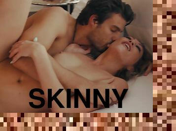 Romantic sex with graceful skinny hottie