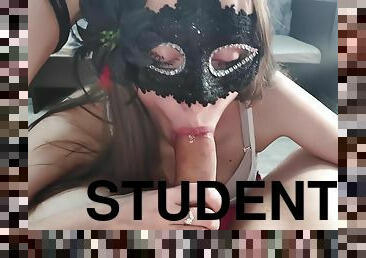 Condom Broke While Fucking Students In College Dorm - Amanda Empress