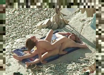 nudisti, allaperto, pubblici, ragazze-giovani, videocamera, coppie, spiaggia, scene-rubate, voyeur