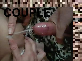 clito, masturbation, amateur, ejaculation-sur-le-corps, maison, couple, secousses, culotte, ejaculation, britannique