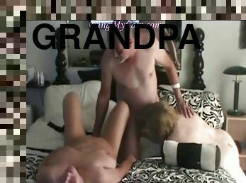 Grandpa want to have 3some with grandma's friend part 1